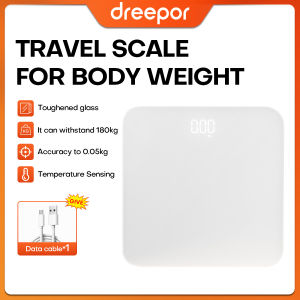 Dreepor Weighing Scale Rechargeable Weighing Scale Digital Highly Accurate LCD Display Weight Scale For Body Weighing