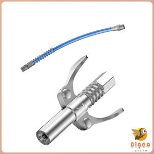 Digeo Heavy-duty Quick Release Grease Gun High Pressure Grease Nozzle 30cm Hose