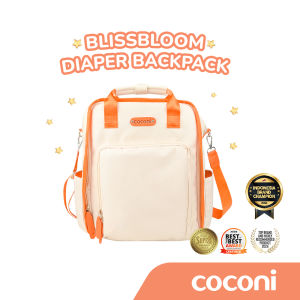 COCONI BlissBloom Diaper Bag | Perlengkapan Perawatan Bayi Waterproof Tas Popok Baby Multifungsi