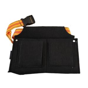 Professional Tool Belt Pouch Waist Bag with Belt Felt Cloth Tool Organizers Waist Pouch for Efficient Tool Organization