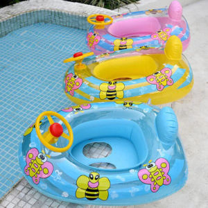 [KST] Pelampung Anak Mobil Bentuk Lebah Mainan Setir Putar PVC Tebal Aman Nyaman Kado Ultah