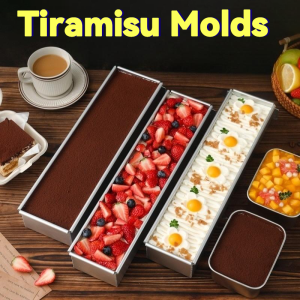 Detachable Non Stick Cake Mold Stainless Steel Rectangle Square for Tiramisu Cheesecake Mousse Baking Mould Kitchen Baking Tools