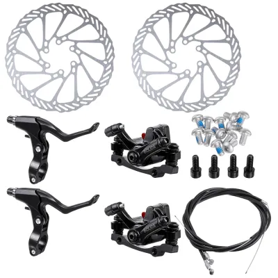 RSX Mountain Bike Oil Disc Hydraulic Brake Kit Bicycle Disc Brake Set Front Rear MTB Hydraulic
