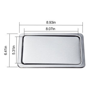⭐️【In stock+Local warehouse+COD】⭐Stainless Steel Flap Flush Recessed Built-in Balance Swing Flap Lid Cover Trash Bin Garbage Can Kitchen Counter Top