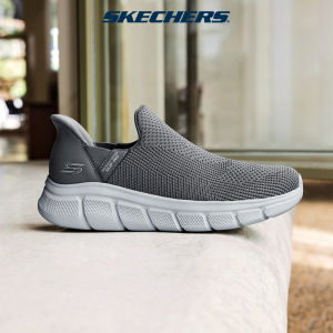Skechers Men Slip-ins BOBS Sport B Flex Resilient Casual Shoes - 118306-GRY Memory Foam Kasut Sneaker Lelaki SALE