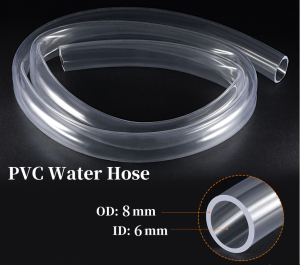 Outer diameter 8mm inner diameter 6mm Submarine pump transparent PVC Clear soft pipe Transparent Plastic Tube fish tank water exchange pipe