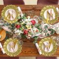 Gold Charger Plates Set 13 Inch Round Charger Plate Bulk Plastic Charger for Dinner Wedding Party Event Table Setting Decoration Plates With Engraved Baroque Design Rim Antique Plate Chargers for Dinner Plates Dinner Chargers. 