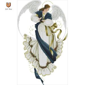 Cross Stitch Kits 11CT Stamped DIY Angel Full Embroider Needlework[Ueb Shop]
