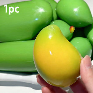 Handmade Warm Crispy Mango Stress Ball Squeeze Toys Color-changing Mango Squishy Fidget Ball Asmr Sensory Stress Relief Toy
