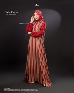 Gamis lebaran 2025 Model Gamis Terbaru Sally Dress Bahan Rayon Premium Busui Friendly