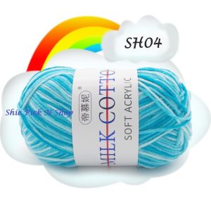 Soft Worsted Baby Yarn Crochet Milk Cotton Yarn For Hand 3Ply 50G Knitting Fancy Yarn