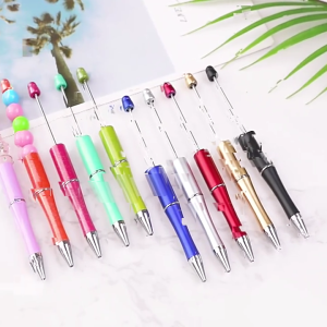 Ballpoint Pen Bead Pen Plastic Beadable Pen Beaded Ballpoint Pens School Office Writing Supplies Stationery Wedding Gift