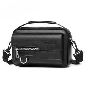 Mens Crossbody Bag Large Capacity Backpack/Leather Belt Bag/Multifunctional Travel Bag For Commuting Adult Male/Fashion Decor