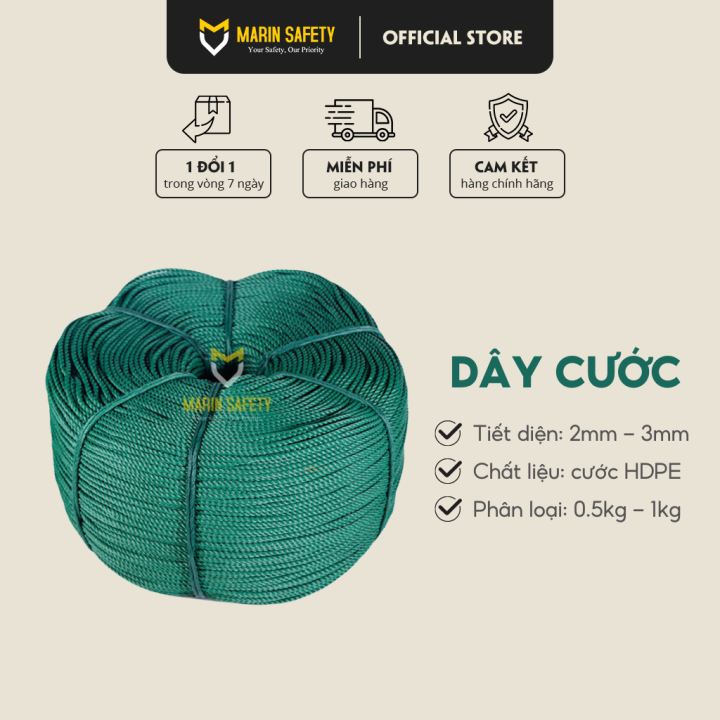 Dây cước nông nghiệp tiết diện 3mm, dây buộc giàn leo chất liệu HDPE ...