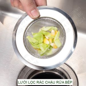 Khay lưới lọc rác chậu bếp bằng inox không gỉ