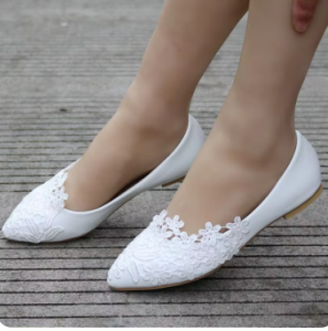 FLAT SHOES/ WEDDING SHOES / WEDDING AKSESORIS/ SEPATU PERNIKAHAN SIMPLE