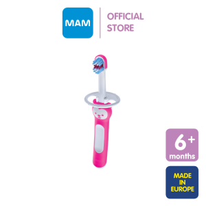 MAM Baby’s Brush Baby Toothbrush For First Independent Brushing 6+ months