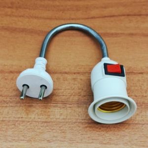 Đui đèn e27 thiết kế nhỏ gọn có lò xo uốn cong siêu tiện lợi