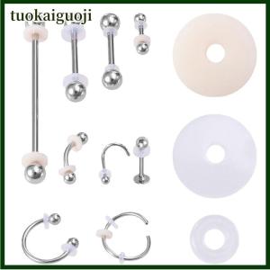 tuokaiguoji 1ถุงซิลิโคนเจาะเครื่องประดับแผ่นรักษายืดหยุ่นป้องกัน hyperplasia สำหรับคงที่ต่างหูกระดูกอ่อนจมูกลิ้นแหวนริมฝีปาก
