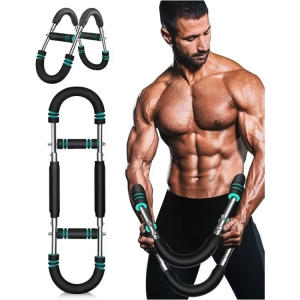 [SG STOCK]Twister Arm Trainer U-Shaped Arm Exerciser Adjustable 20KG to 50KG Steel Spring for Shoulder Chest&Arm