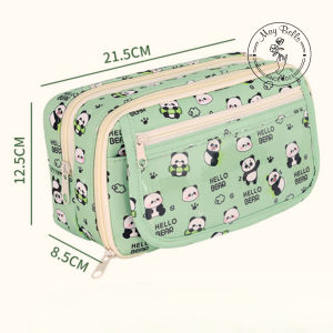 Bóp Viết Panda Xanh Dễ ThươngTúi Bút Dung Tích Lớn Nhiều Ngăn Học Sinh Sinh Viên Đựng Đồ Trang Điểm