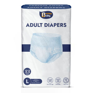 Bermababy Adult Diaper 20/22/24PCS Adult Pull-Up Pants Leak-Proof Adult Pants M/L/XL