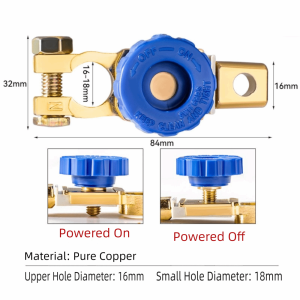 VIVIDI Đồng Các bộ phận của đầu nối công tắc ắc quy ô tô Bảo vệ chống rò rỉ Công tắc ngắt nhanh Bộ bảo vệ công tắc ngắt điện Di động Bộ ngắt kết nối pin Phụ kiện ô tô