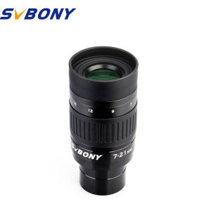SVBONY SV135 Telescope Eyepiece Zoom 7 to 21mm 1.25 Inch Fully multi Coated With SV136/SV137 Barlow Lens 6 Element 4 Group for Astronomic Telescopes