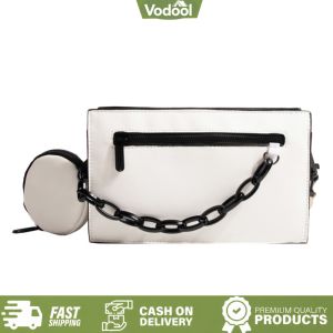 [VSC] PU Leather Saddle Shoulder Bag Solid Color Small Square Bag Fashion Handbag for Women Daily Use and Special Occasion