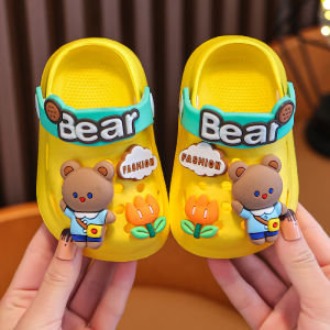 18-29 Babys Cartoon Rabbit Shoes Kids Boy Girl Sandals Casual Slippers Cute Kids Twins Kasut Kartun A07