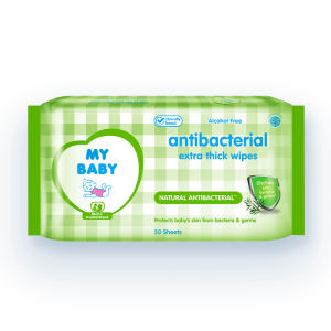 MY BABY Extra Thick Wipes | Tisu Basah Bayi | Wet Tissue | Gentle Clean Antibacterial Hand & Mouth