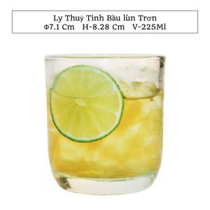 Bộ 12 Ly Thủy Tinh Bầu Lùn TG36 Uống Trà Và Cà Phê Glass Tumbler 200ML