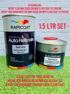 RAP-630HS High Solid Crown Clear Coat 2:1 #RAP-600HS Hardener for HS