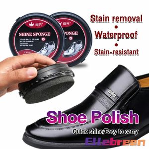 39g Double-sided Sponge Leather Shoe Polish Brush Tool Colorless Shoes Wax for All Color Shoes