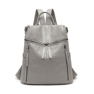 Royal Bagger High Quality Leather  Fashion Anti-theft Waterproof Travel Backpack For Women Girls New Super Hot High Capacity Backpacks Women Outdoor Work Shoulder Crossbody Bags Casual Multifunction Handbag