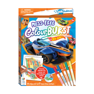 Hot Wheels ColourBurst Colouring Pad With 5 Marker Pens