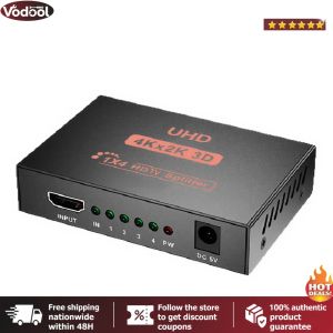 [VTO] 1 in 4 Out HDMI-compatible Splitter Amplifier Adapter HDCP for HDTV DVD PS3 Xbox