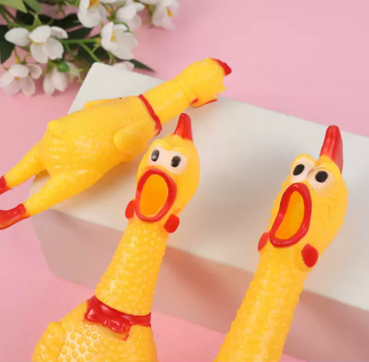 Screaming Chicken Squeeze Sound Toy for Dogs Super Durable