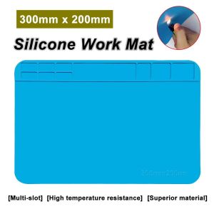 Repair Pad Insulation Heat-Resistant Soldering Station Silicon Soldering Mat Work Pad Desk Platform for BGA Soldering Station