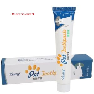 Bộ bàn chải kèm kem đánh răng cho Chó Mèo vị bò & vani (mẫu mới) - Love Pets Shop