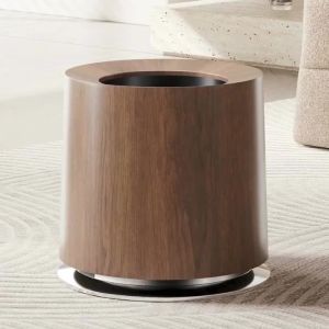 FFBH Large Capacity Trash Bin Food Waste Disposal Kitchen Trash Can Bathroom Standing Stable Wastebasket Luxury Household Wasetbin 4Y1Z7