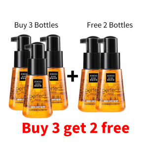 Junkou Leave-in Hair Conditioner Essential Oil. It is a hair conditioner that can repair dry and frizzy hair. With multi-functional natural herbal essence it is suitable for the care of both straight and curly hair. It can repair permed hair smooth the