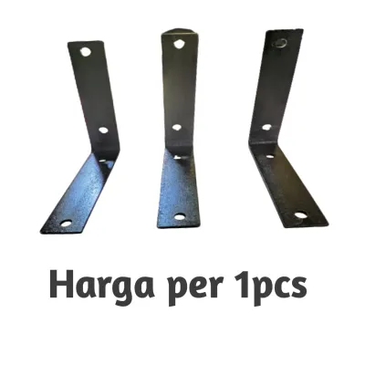 Bracket besi siku dinding penyangga ambalan serbaguna 10x10cm
