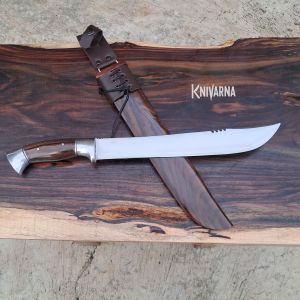 Pisau Tebas Berburu - Baja Full Tang Senokeling