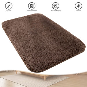 【Fast Shipping】 Absorbent 50x80cm Bath Mat Thick Plush Bathroom Rug for Bedroom Entryway Non Slip and Easy to Clean
