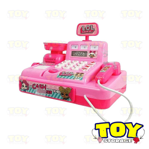 Baby Cashier Cash Register Toys Set With Supermarket Money Counter Machine Box Kids Card Toy For Shop/Table