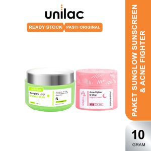 Adleeva Paket Cream Daylight Cream & Acne Fighter Night Cream - Adleeva By Adeeva Krim Siang & Malam