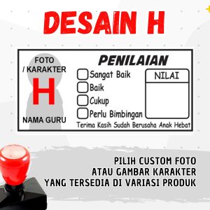 [ BISA COD ] Stempel Penilaian Guru Unik Bisa Pakai Foto