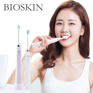 BIOSKIN Smart Charging Electric Sonic Waterproof Massage Toothbrush Oral Health Care Device support 5 systems & 3 brushes