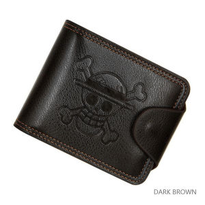 Menbense One Piece Dompet Lipat Pria 001-1125 Dengan Kancing Pengunci Bahan Sintetis Kilat Lilin Muat Banyak